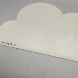 MOM&TUTU Pet Feeding Mats - Soft Silicone, Non-Slip, Easy to Clean, Foldable, 49x27cm, Gray