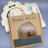 Perky Bliss Pet Furniture , Wooden Pet Bed, 40x39x45cm, Ideal for Pets Under 3kg