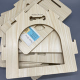 Perky Bliss Pet Furniture , Wooden Pet Bed, 40x39x45cm, Ideal for Pets Under 3kg