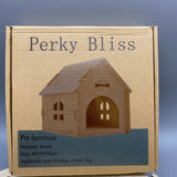 Perky Bliss Pet Furniture , Wooden Pet Bed, 40x39x45cm, Ideal for Pets Under 3kg