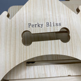 Perky Bliss Pet Furniture , Wooden Pet Bed, 40x39x45cm, Ideal for Pets Under 3kg