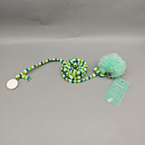 Glowbie Pet Toys for Cats, 100cm Elastic String with 8cm Plush Ball & Bell, Interactive ABS Plastic Cat Toy for Indoor Play & Exercise