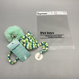Magnetopia Pet Toys, ABS Plastic Bell & Plush, Elastic String 100cm, 8cm Ball Diameter