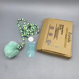 Eorida Pet Toy, ABS Plastic with Bell & Plush, 100cm Elastic Rope, 8cm Diameter Ball