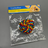 YinMeiRen Pet Toys Made of Rope, Cotton Rope, Multi-Color, 5.9x5.8x5.9 Inches, Durable Chew Toy for Medium & Large Dogs