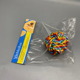 YinMeiRen Pet Toys Made of Rope, Cotton Rope, Multi-Color, 5.9x5.8x5.9 Inches, Durable Chew Toy for Medium & Large Dogs