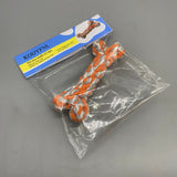 KOIJYFNL Pet toys made of rope – Orange, Gray, White, 15×5.5cm Durable Chew Toy