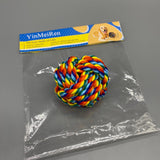 YinMeiRen Pet Toys Made of Rope, Cotton Rope, Multi-Color, 5.9x5.8x5.9 Inches, Durable Chew Toy for Medium & Large Dogs