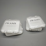 JWAMS Plastic Boxes – Set of 4, 75×75×18mm, Lightweight & Portable, Dustproof, Ideal for Jewelry, Nail Art, Crafts & Small Accessories