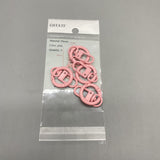 GSTATF Plastic Key Chains - Pink, Pack of 5, 48x23mm, Lightweight 10g, Durable and Stylish