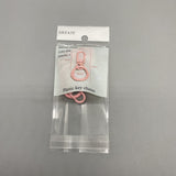 GSTATF Plastic Key Chains - Pink, Pack of 5, 48x23mm, Lightweight 10g, Durable and Stylish