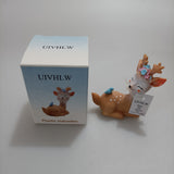 UIVHLW Plastic statuettes - Fawn shape for a cosy home environment