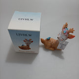 UIVHLW Plastic statuettes - Fawn shape for a cosy home environment