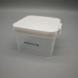 SHQXYLYB Plastic storage containers for household or domestic use – 400ml, PP Material, 9.5×9.5×6.5cm, Double-Lock Design