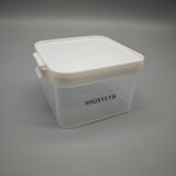SHQXYLYB Plastic storage containers for household or domestic use – 400ml, PP Material, 9.5×9.5×6.5cm, Double-Lock Design