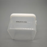 SHQXYLYB Plastic storage containers for household or domestic use – 400ml, PP Material, 9.5×9.5×6.5cm, Double-Lock Design