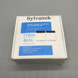 Sylvainik Plastic Storage Containers for Household Use, 115ml - Set of 4 Kitchen Containers with Lids