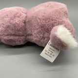 Lalawuwu Plush Dolls - Purple Rabbit Design, Soft Plush Fabric, PP Cotton Filling, Pink Color, 3.9x7.5x9.45 Inches