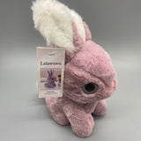 Lalawuwu Plush Dolls - Purple Rabbit Design, Soft Plush Fabric, PP Cotton Filling, Pink Color, 3.9x7.5x9.45 Inches