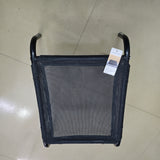 HAODUOHUA Portable beds for pets, 52×35×1.5cm, Breathable Teslin Mesh with Sturdy Steel Frame, Anti-Slip Rubber Pads, Black