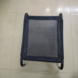HAODUOHUA Portable beds for pets, 52×35×1.5cm, Breathable Teslin Mesh with Sturdy Steel Frame, Anti-Slip Rubber Pads, Black