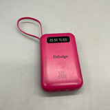 Enlodge Portable Power Charger, 10000mAh, Compact & Convenient, 4-in-1 Charging Cables (iPhone, Type-C, Micro, USB), with Battery Display Screen