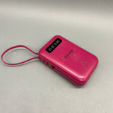 Enlodge Portable Power Charger, 10000mAh, Compact & Convenient, 4-in-1 Charging Cables (iPhone, Type-C, Micro, USB), with Battery Display Screen