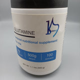 KANAS Powdered Nutritional Supplement Drink Mix - L-Glutamine, 5g per Serving, 500g Weight, 100 Servings, Net Wt. 3 LB. (500g)