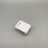 Visscho Power Adapters - Foldable Hidden Plug, 4 USB Ports, Compact and Portable