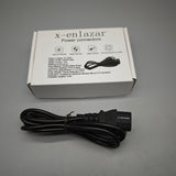 x-enlazar Power Connector – AC250V 2500W Max, 10A Rated, Pure Copper Conductors, Flame-Retardant PVC, 0.6m Cable, Compatible with C13 Devices