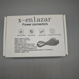 x-enlazar Power Connector – AC250V 2500W Max, 10A Rated, Pure Copper Conductors, Flame-Retardant PVC, 0.6m Cable, Compatible with C13 Devices