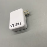 VELIKE Power supply connectors and adaptors for use with portable electronic devices - 4 Ports, Intelligent Temperature Control, Smart Protection, Compact Size 6.1×2.8×5.5cm