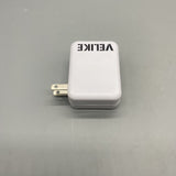 VELIKE Power supply connectors and adaptors for use with portable electronic devices - 4 Ports, Intelligent Temperature Control, Smart Protection, Compact Size 6.1×2.8×5.5cm
