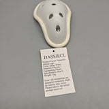 DASSIECL Protective Athletic Cups, Size S, 56g Silicone & Engineering Plastic Guard, Milky White, Lightweight Sports Protection for Youth & Adults