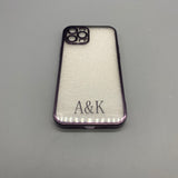 A&K Protective cases for smartphones - Full Body Coverage, Purple, Transparent Back, Minimalist Design
