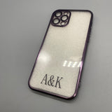 A&K Protective cases for smartphones - Full Body Coverage, Purple, Transparent Back, Minimalist Design