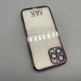 A&K Protective cases for smartphones - Full Body Coverage, Purple, Transparent Back, Minimalist Design