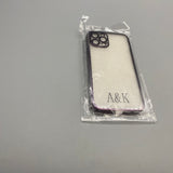 A&K Protective cases for smartphones - Full Body Coverage, Purple, Transparent Back, Minimalist Design