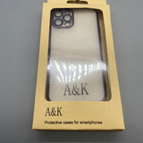 A&K Protective cases for smartphones - Full Body Coverage, Purple, Transparent Back, Minimalist Design