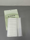 KUKEJCM Protective Covers for Books, Plastic Clear with Adjustable Self-Adhesive Closure, Waterproof Sleeve Clear Slip On Jacket Cover, A5 Size