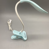 RicecdCAT Reading Lamp - Blue Color, LED Beads, Long-lasting Battery, 360° Adjustable Neck, USB Rechargeable - 29x11.9cm