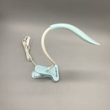 RicecdCAT Reading Lamp - Blue Color, LED Beads, Long-lasting Battery, 360° Adjustable Neck, USB Rechargeable - 29x11.9cm