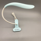 RicecdCAT Reading Lamp - Blue Color, LED Beads, Long-lasting Battery, 360° Adjustable Neck, USB Rechargeable - 29x11.9cm