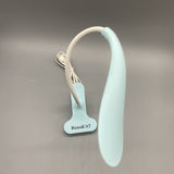 RicecdCAT Reading Lamp - Blue Color, LED Beads, Long-lasting Battery, 360° Adjustable Neck, USB Rechargeable - 29x11.9cm