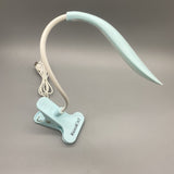 RicecdCAT Reading Lamp - Blue Color, LED Beads, Long-lasting Battery, 360° Adjustable Neck, USB Rechargeable - 29x11.9cm
