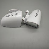 BZLINQUAN Rearview Mirrors – HD Glass, 360° Adjustable Wide-Angle Mirrors, ABS Anti-Collision Shell, Blind Spot Reduction, White (Pair)