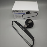 BZJUNQI Rearview Mirror – 360° Rotating Wide-Angle HD Mirror, Easy Suction Cup Installation, Black, 20×6×6.5cm