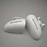 BZLINQUAN Rearview Mirrors – HD Glass, 360° Adjustable Wide-Angle Mirrors, ABS Anti-Collision Shell, Blind Spot Reduction, White (Pair)