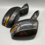 LOCOOL Rearview Mirrors for Automobiles, Adjustable Folding Design, Convex Lens for Wider View, Black, 18.5×13.5×22cm