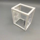 Reptibudy Reptile Terrarium, Acrylic Stackable Design, 17×10×12cm, White Enclosure for Small Reptiles